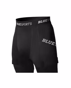 Blue Sports Fitted Shorts With Cup Senior Spenzūra