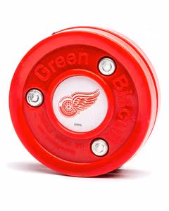 Green Biscuit NHL Detroit Wings Шайба
