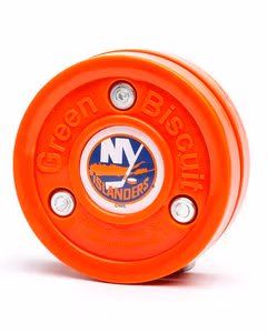 Green Biscuit NHL New York Islanders Puck