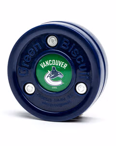 Green Biscuit NHL Vancouver Canucks Puck