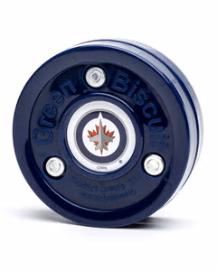 Green Biscuit NHL Winnipeg Jets Puck