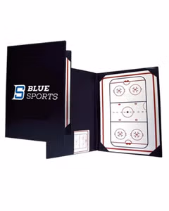 Blue Sports Hockey Two Way Folder 28cm x 38cm Taktikas Dēlis
