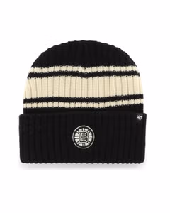 47 Brand S25 Harbor Stripe NHL Boston Bruins Senior Beanie