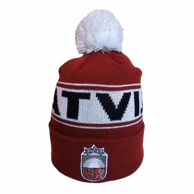 Suveniers Ziemas cepure ar bumbuli Latvija LV9883-2 