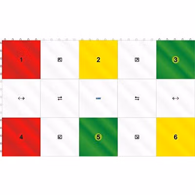 Hockey Revolution MY TRAINING SURFACE 15 Tiles 33x33x1cm Metienu Virsmas Puzzle