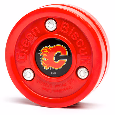 Green Biscuit NHL Calgary Flames Шайба