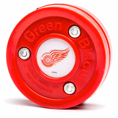 Green Biscuit NHL Detroit Wings Puck