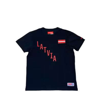 CCM DIAGONAL SS Tee Latvia Senior Футболка