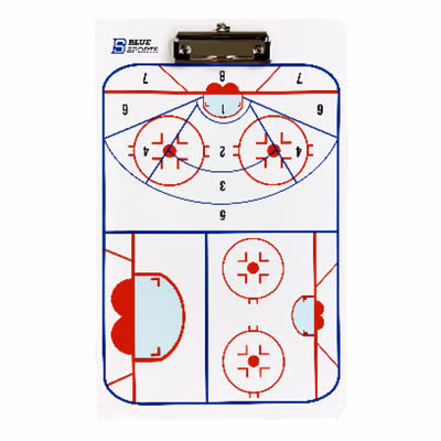 Blue Sports Goalie Coach Pad 24cm x 35cm Tactics Board