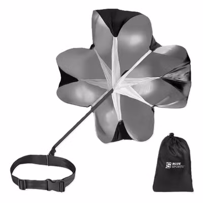 Blue Sports Speed Chute Pretestības izpletnis Trenažieris