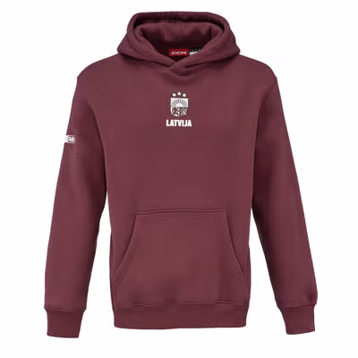 CCM S25 FLAG HOOD Latvia Senior Джемпер