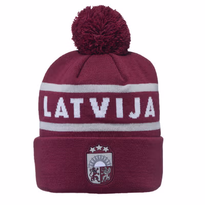 CCM S25 FLAG POM SHIELD Latvia Senior Cepure